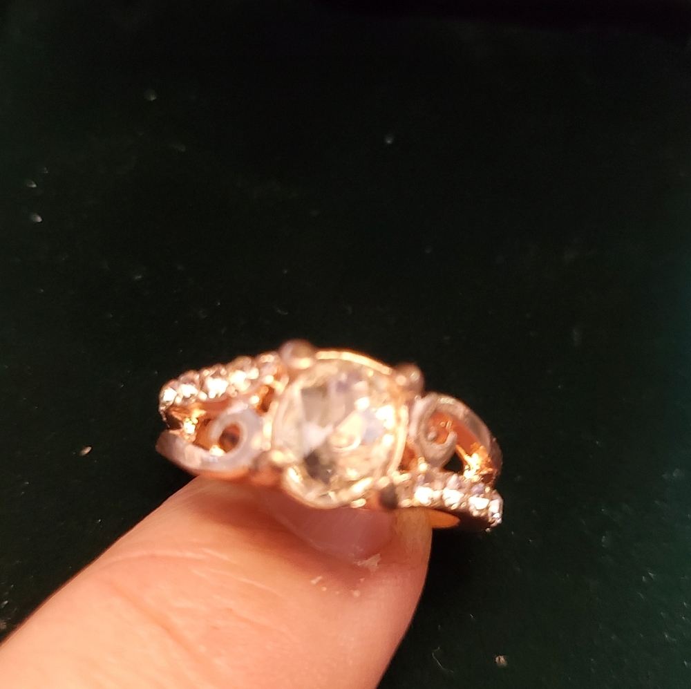 Vz gold plated ring
